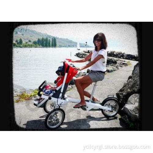 Eco-friendly Red Bicycle Baby Carriers , Stable Child Bike